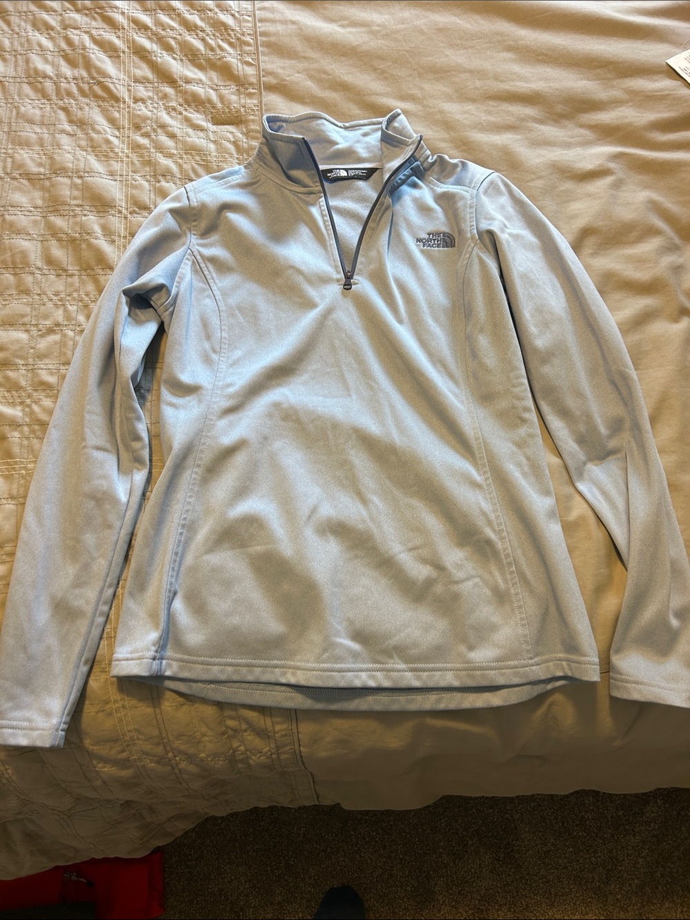 The North Face Light Blue Quarter-Zip Fleece Pullover
